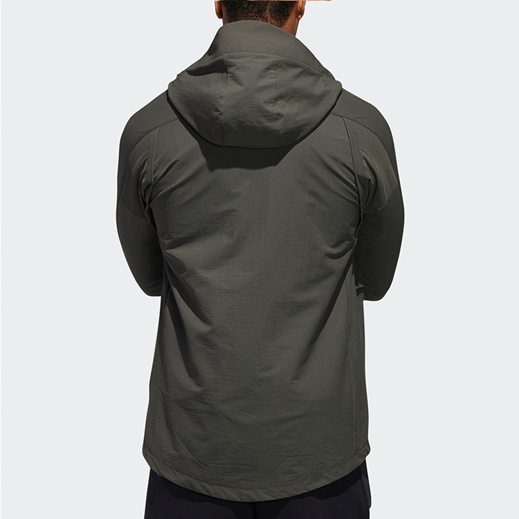 Мужская куртка adidas TH Parkar (коричневая) — фото 4