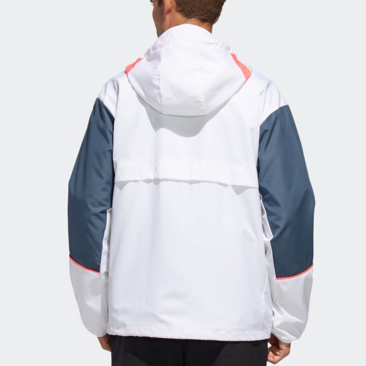 Мужская куртка adidas W.N.D. (белая) — фото 4