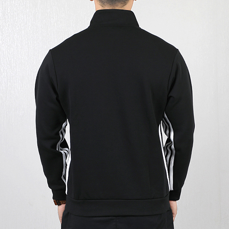Мужская куртка adidas M MH 3S 1/2 ZIP (черная) — фото 4