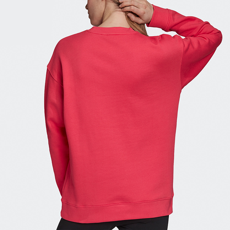 Женский свитшот adidas originals TREFOIL CREW (розовый) — фото 4