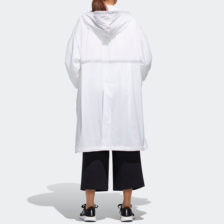 Женская куртка adidas STY LONG JKT (белый) — фото 4