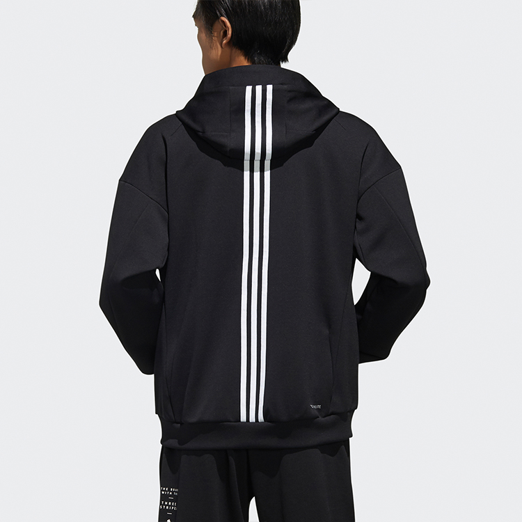 Мужская куртка adidas M ID Sweat HD (черная) — фото 3