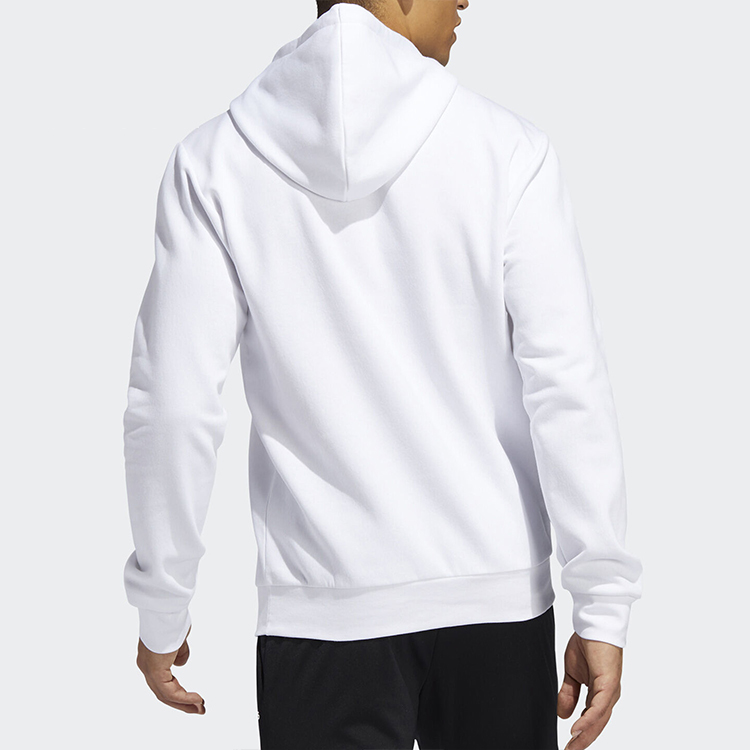 Мужское худи adidas Collegiate Hdy (белое) — фото 4