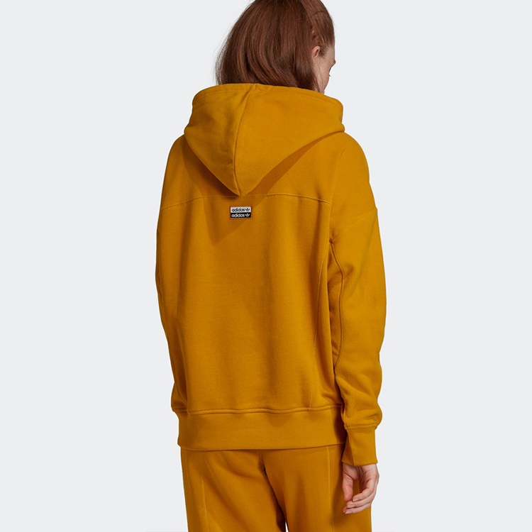 Женское худи adidas originals Hoodie (золотое) — фото 4