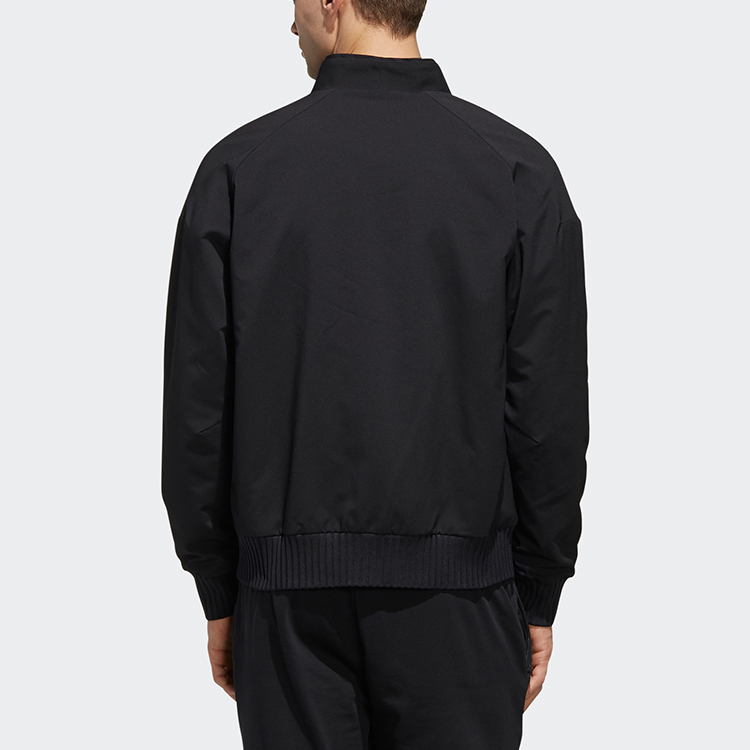 Мужская куртка adidas Wj Jkt Warm logo (черная) — фото 4