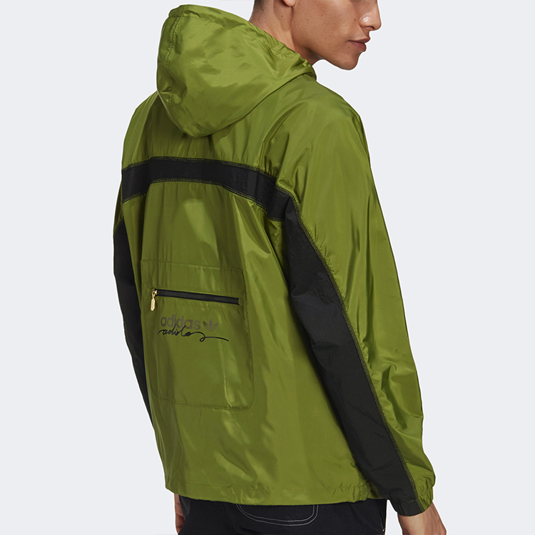 Мужская куртка adidas originals (оливковая) — фото 3