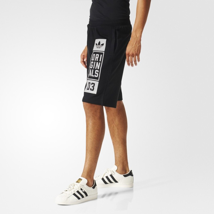 Мужские шорты Adidas originals (черные) — фото 5