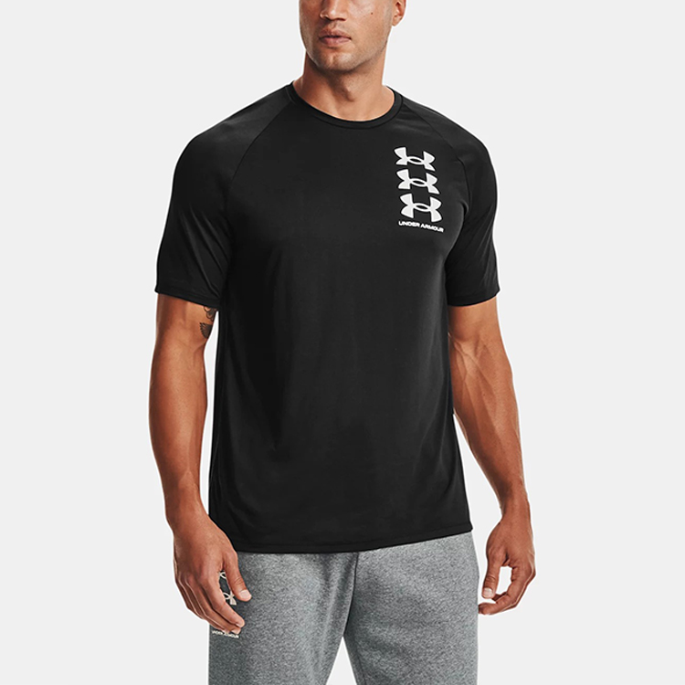 Мужские футболка Under Armour Under Armour Logo T (черная) — фото 4