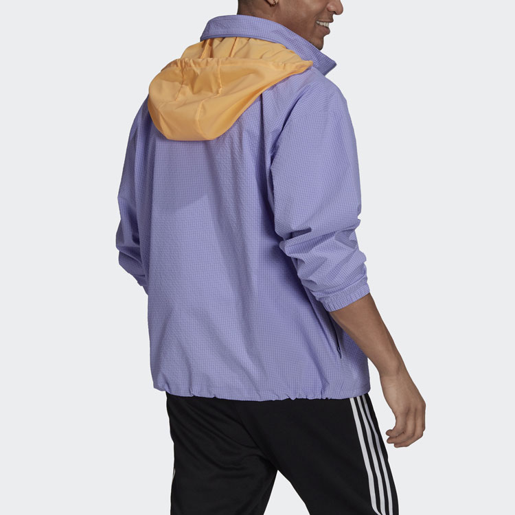 Мужская куртка adidas originals Quarter Zip (нежно-фиолетовая) — фото 2