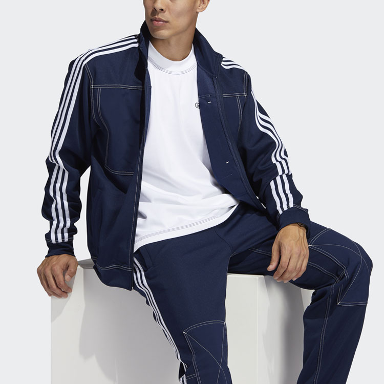 Мужская куртка adidas originals 3-Stripes (синий) — фото 3