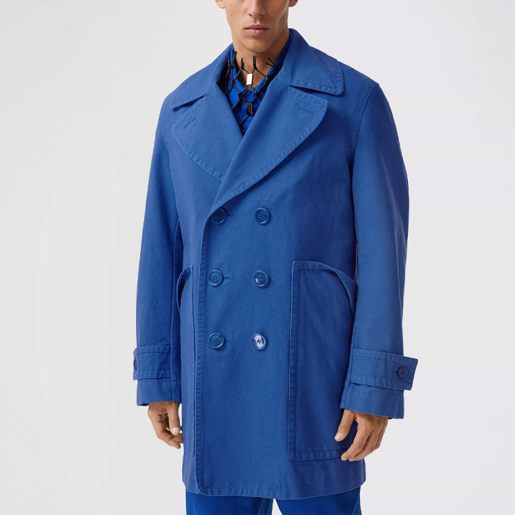 Мужская куртка Burberry (синяя) — фото 4