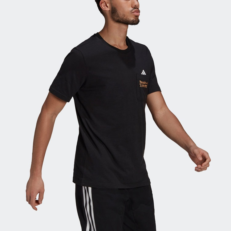 Мужская футболка adidas Pocket Tee M (черная) — фото 4