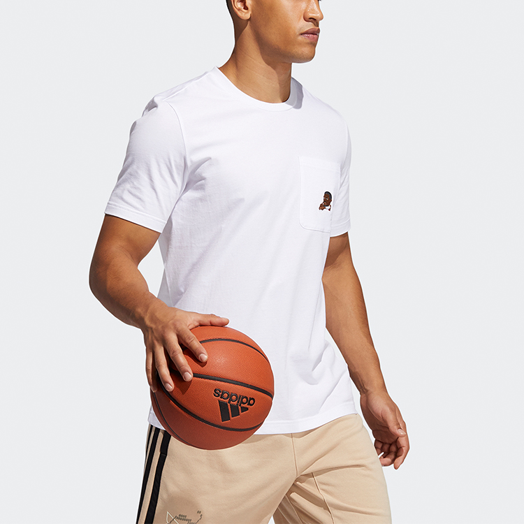Мужская футболка adidas Dame Avatar Pkt (белая) — фото 4