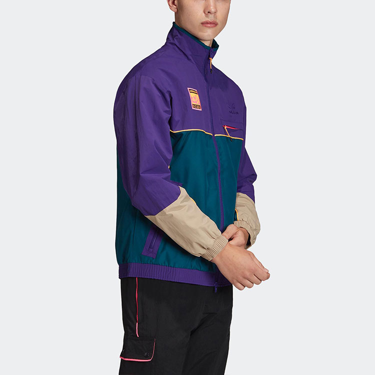 Мужские куртка adidas Track Top (фиолетовая) — фото 5