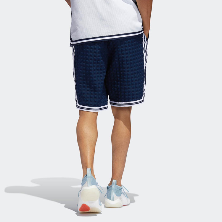 Мужские шорты adidas originals Checkered Short (синие) — фото 5