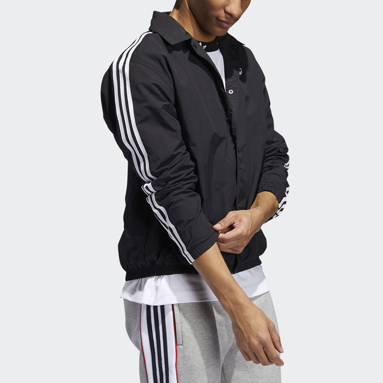 Мужская куртка adidas originals Trefoil (синий) — фото 6