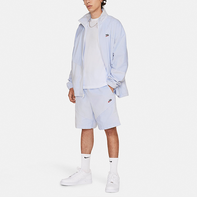 Мужские шорты Nike Sportswear Heritage Windrunner (бело-золотые) — фото 3