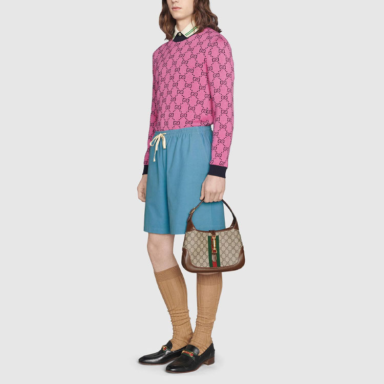 Мужская футболка Gucci GPolo (черная) — фото 8