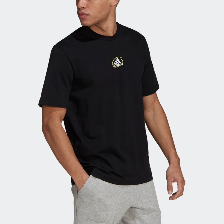 Мужская футболка adidas Scribble Tee M (черная) — фото 4