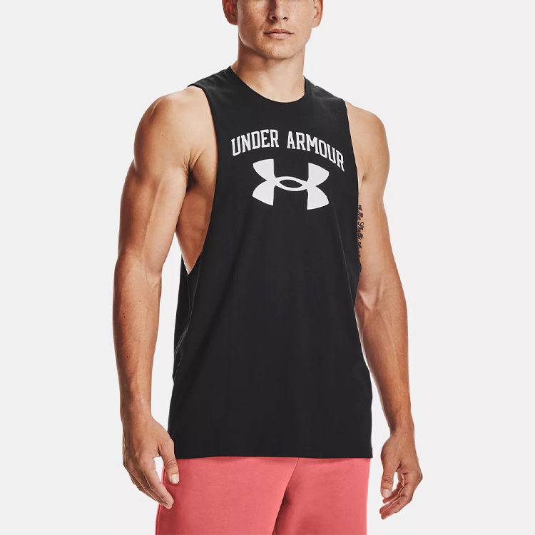 Мужская майка Under Armour Under Armour Logo (черная) — фото 4