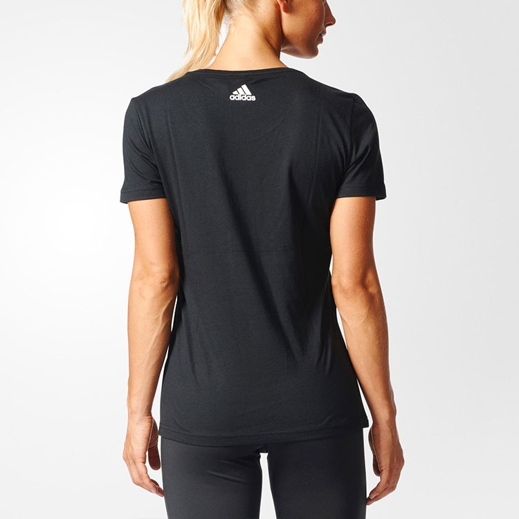 Женская футболка adidas originals Special Linear (черная) — фото 4