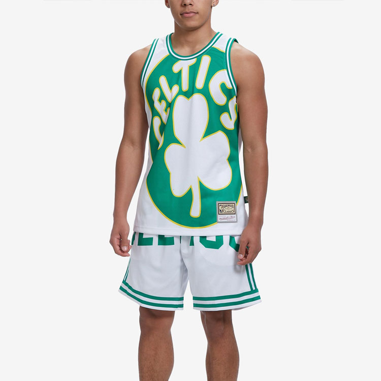 Mitchell Ness Basketball Shorts Men’s White/Green