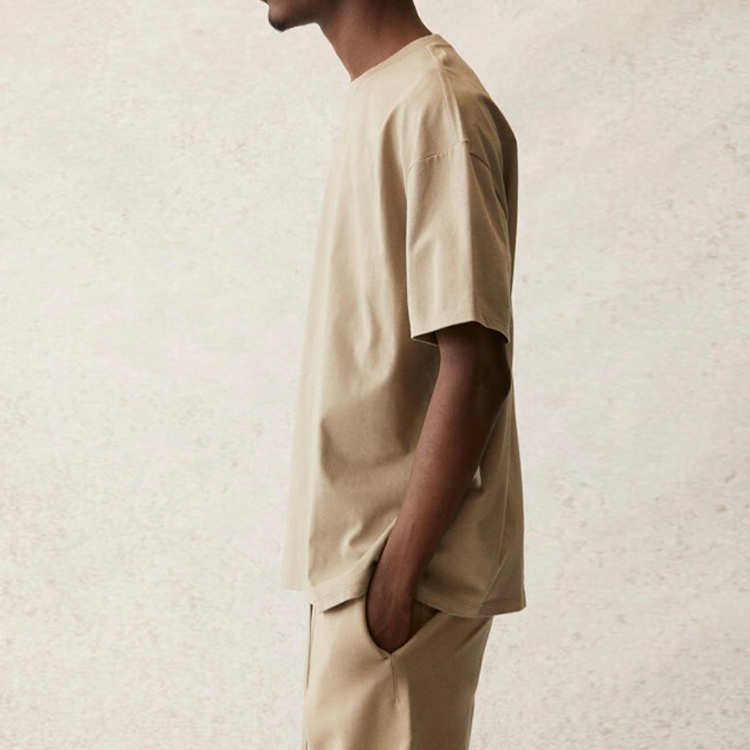 Футболка Fear of God Essentials SS21 Short Sleeve Tee Moss LogoT (оливково-зеленая) — фото 5