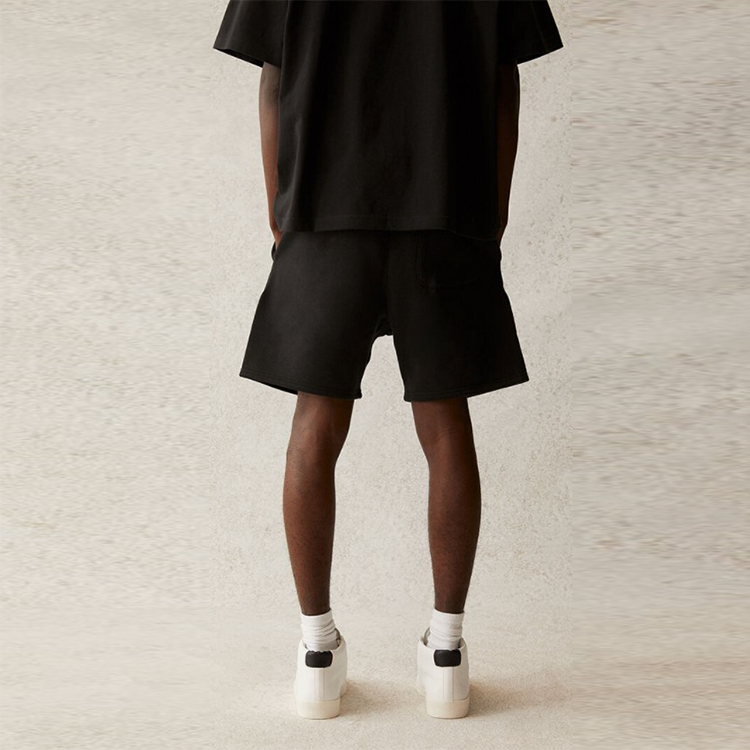 Шорты Fear of God Essentials SS21 Sweatshort Stretch Limo/Black (черные) — фото 4