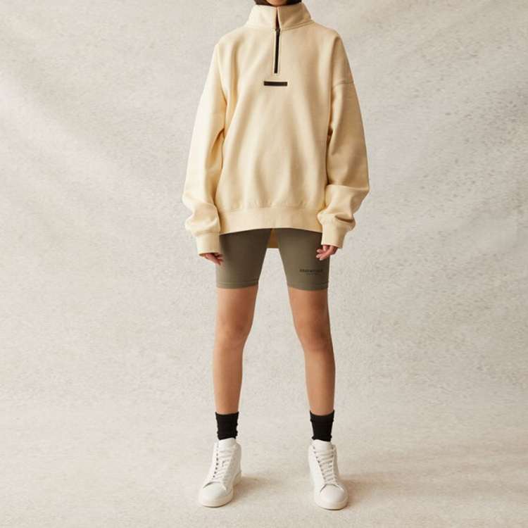 Шорты Fear of God Essentials SS21 Athletic Biker Short Taupe (серо-коричневые) — фото 4