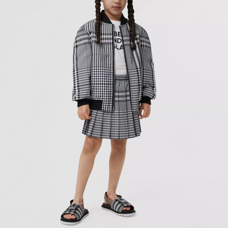 Женская куртка Burberry (черно-белый) — фото 5