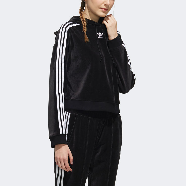 Женское худи adidas 1582575 (черное) — фото 6