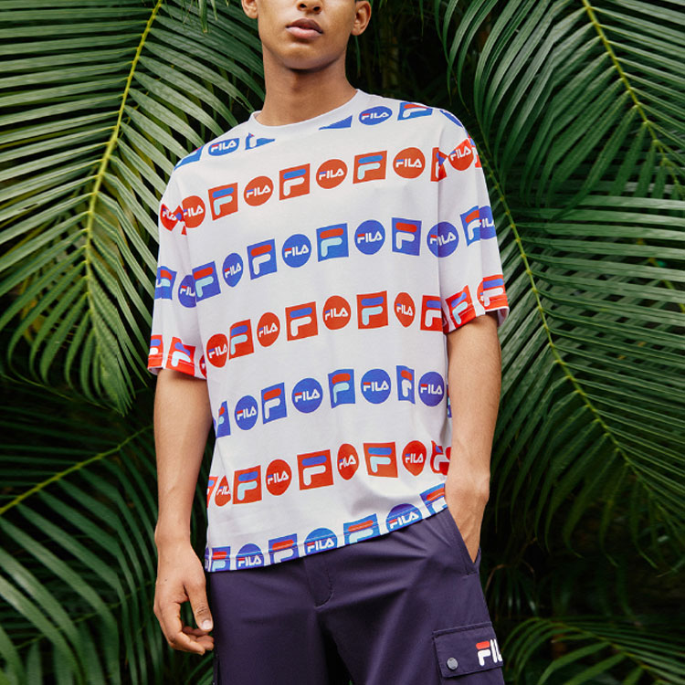 Мужская футболка Fila (белая) — фото 3