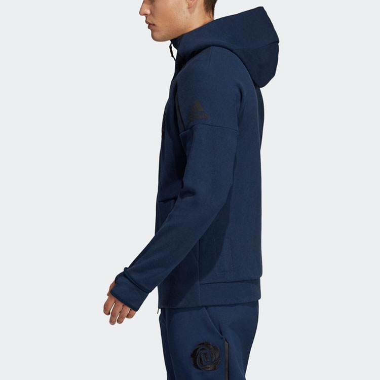 Мужская куртка adidas (темно-синяя) — фото 4