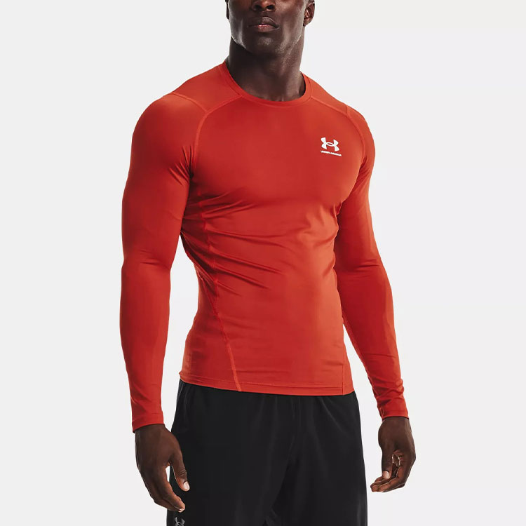 Under Armour HeatGear Fitness Clothing Men’s Orange Moderate