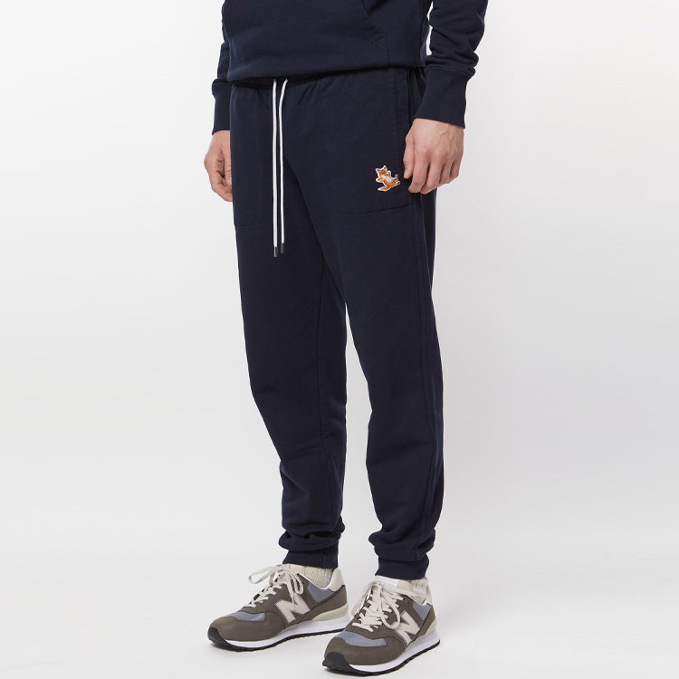 Мужские брюки Maison Kitsune SS22 Logo (синие) — фото 7