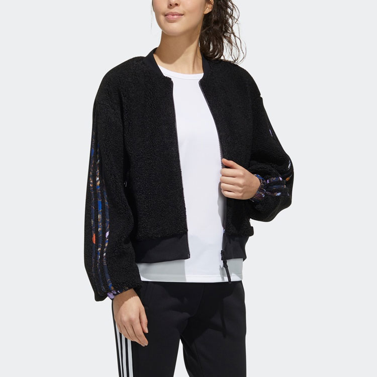 Женская куртка adidas CNY W Mic Bomber (разноцветный) — фото 4