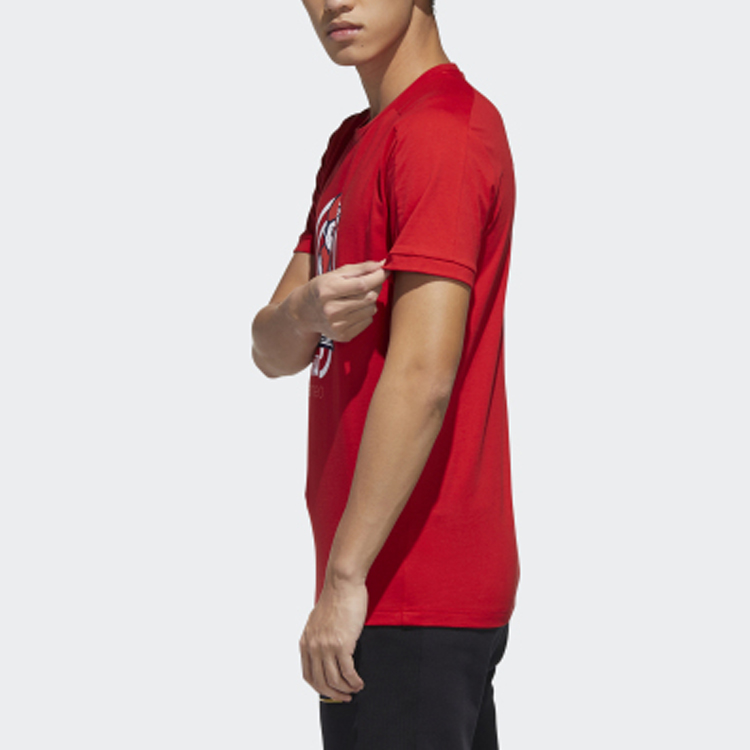 Мужская футболка adidas (красный) — фото 6