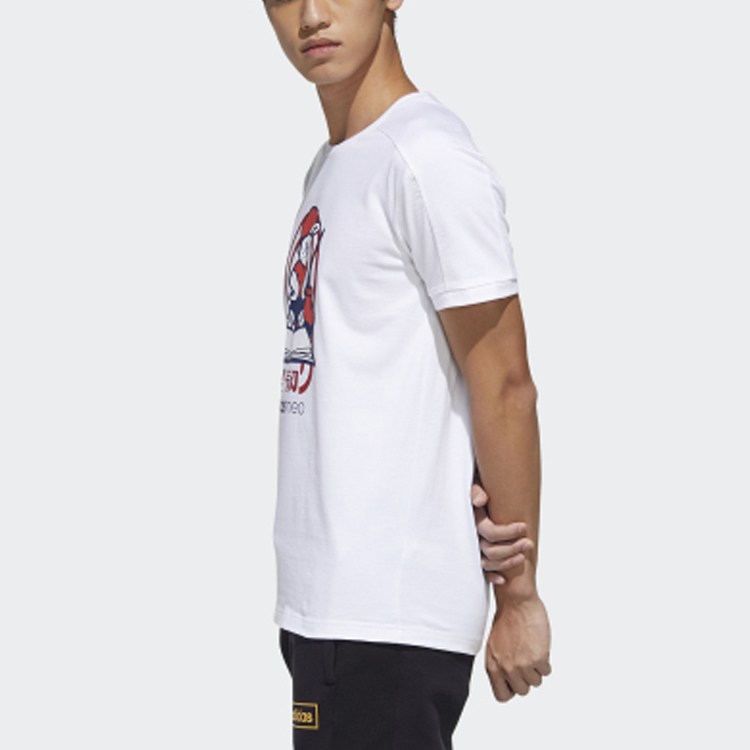 Мужская футболка adidas neo M Gk Tee4 T (белая) — фото 6