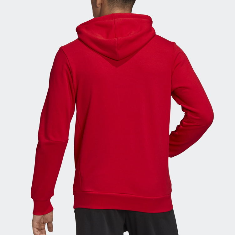 Мужское худи adidas Logo Hoodie (красное) — фото 4