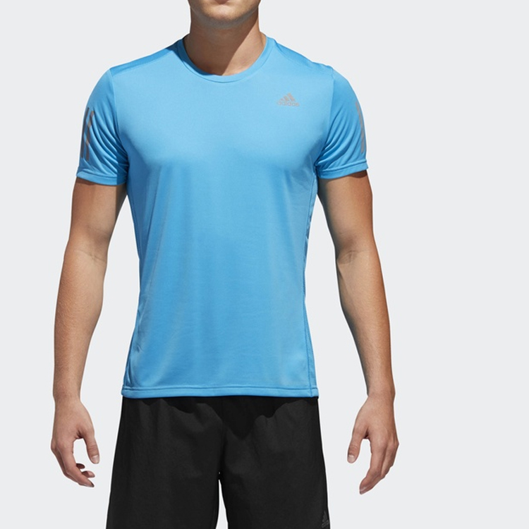 Мужская футболка adidas OWN THE RUN TEE (голубая) — фото 2
