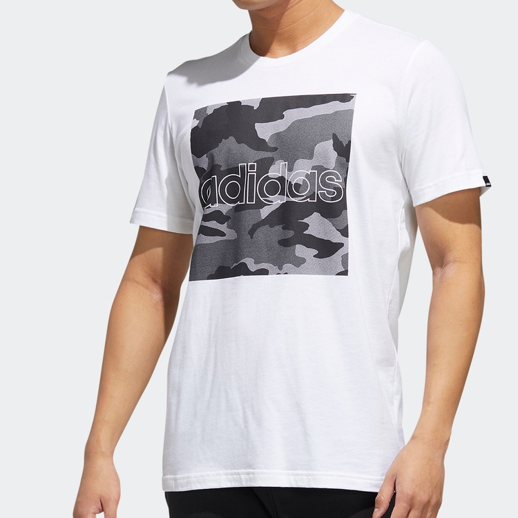 Мужская футболка adidas T (белая) — фото 3