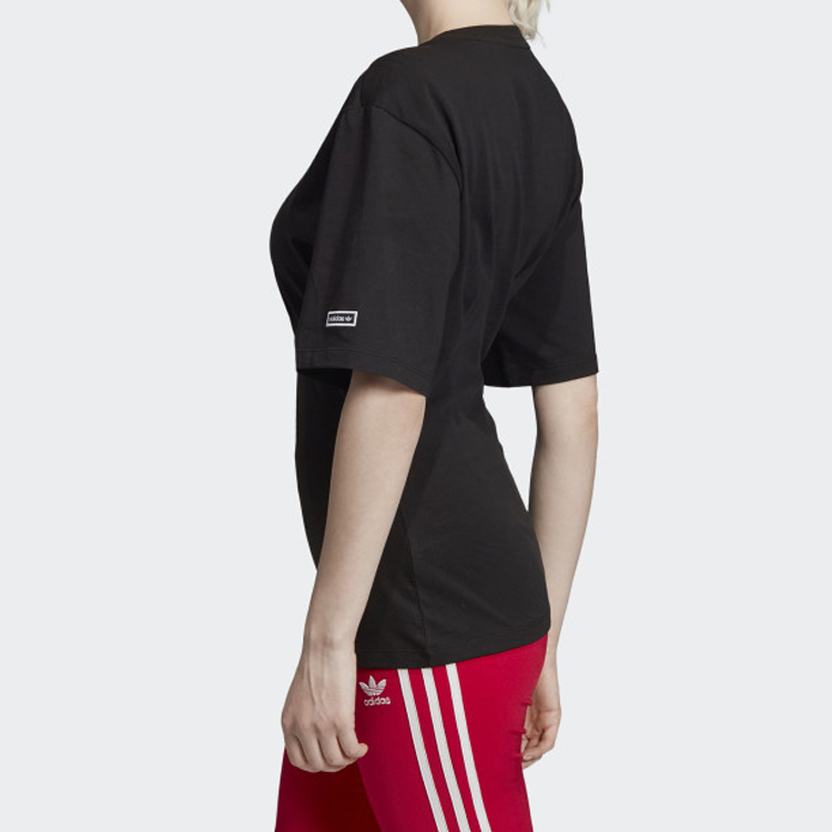 Женская футболка adidas originals Retro Stripe (черная) — фото 6