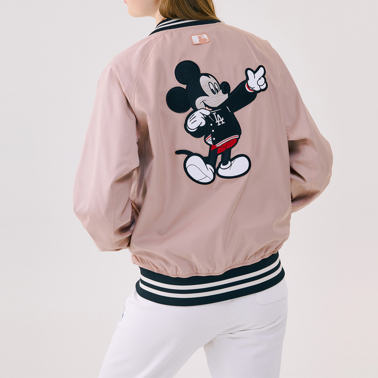 Куртка MLB x Disney (розовая) — фото 5