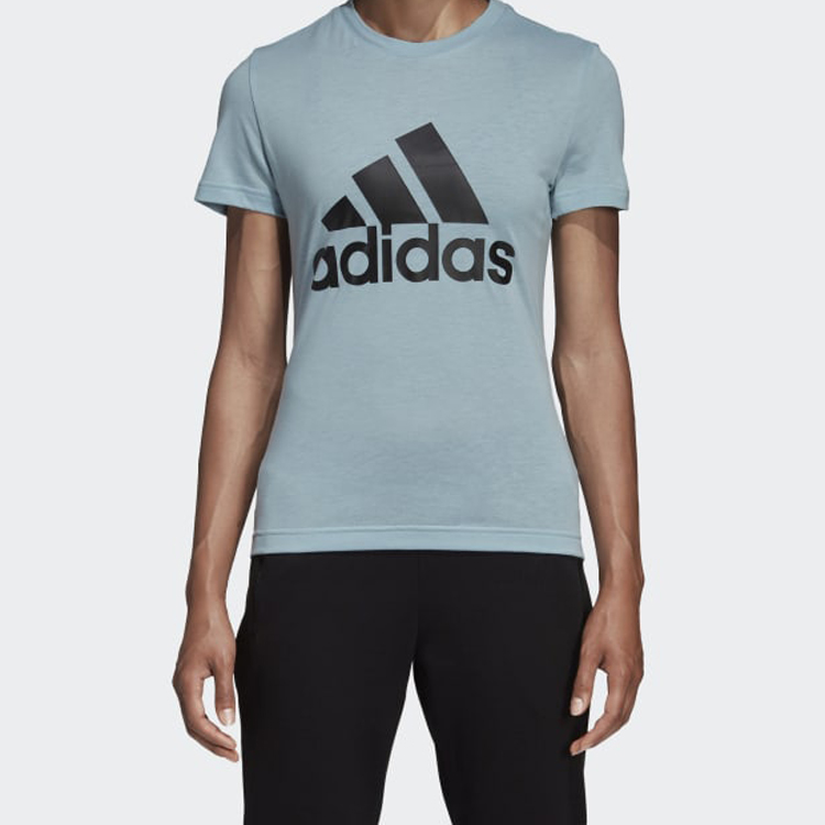Женская футболка adidas (голубая) — фото 4