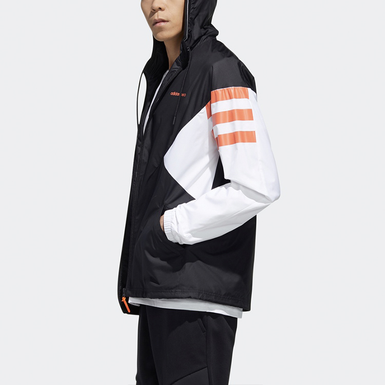 Мужская куртка adidas neo (черная) — фото 5