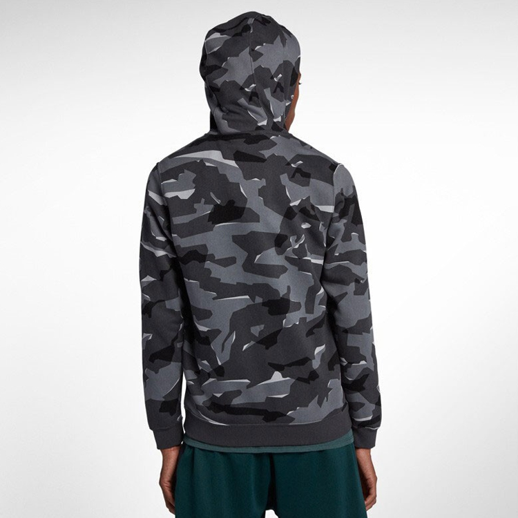Мужская куртка Nike As Camo Jkt (серо-черная) — фото 6
