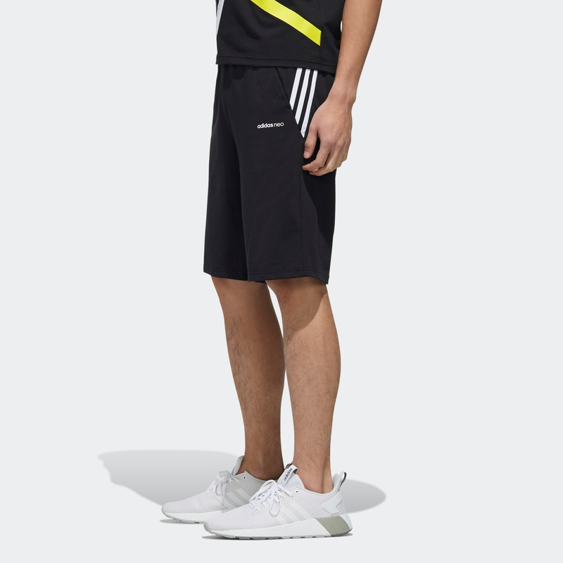 Мужские шорты adidas neo (черные) — фото 5