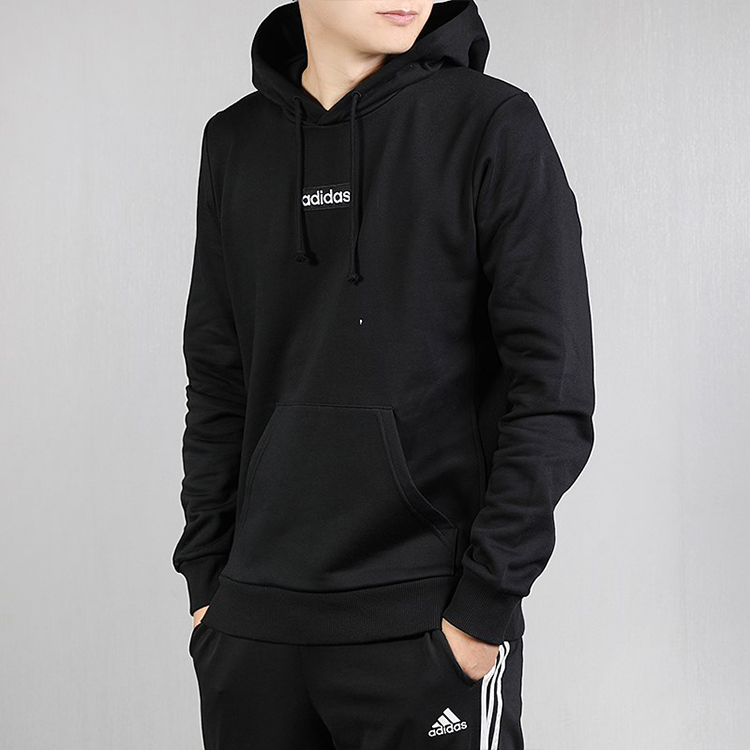 Мужское худи adidas neo (черный) — фото 3