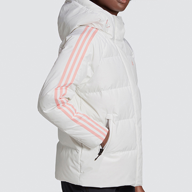 Женская куртка adidas W Puff Down Jkt (белая) — фото 3