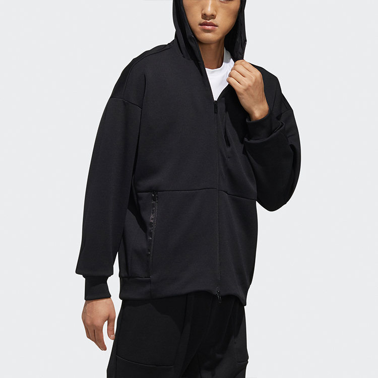 Мужская куртка adidas M ID Sweat HD (черная) — фото 4